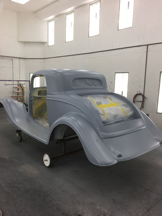 1934 Ford Coupe Paint Booth Primer 2