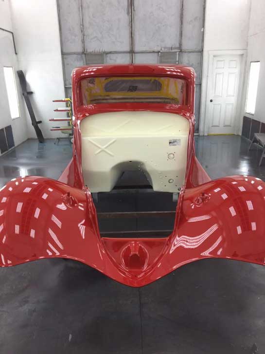 1934 Ford Coupe Paint Booth