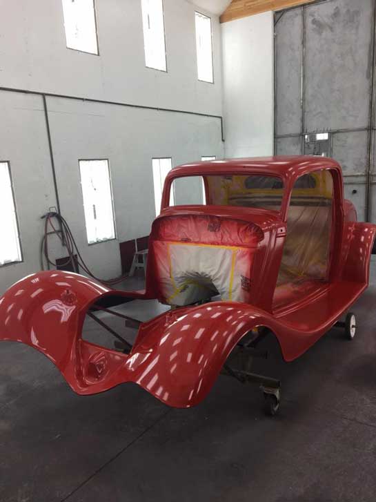 1934 Ford Coupe Paint Booth Paint