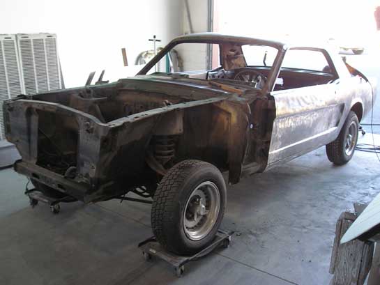 1966 mustang disassembly